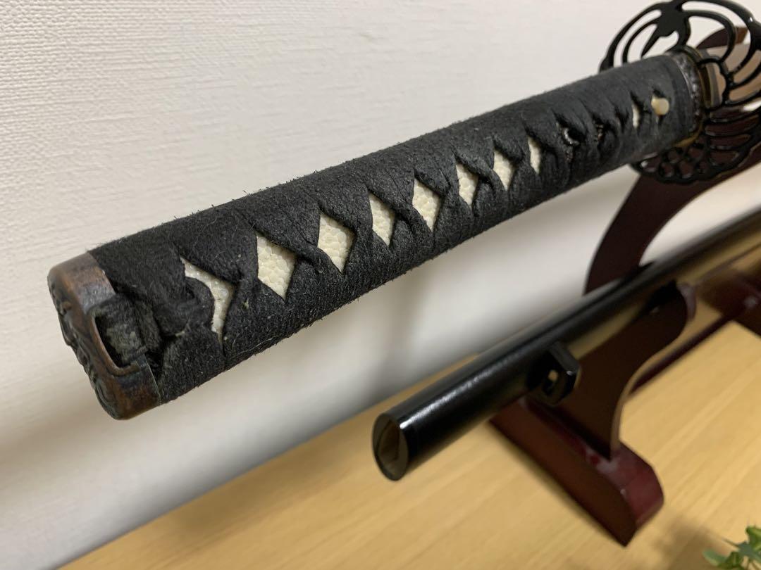 [Iaito Sword] Japanese Sword - Katana with Beautiful Large Wavy Hamon and Bo-hi