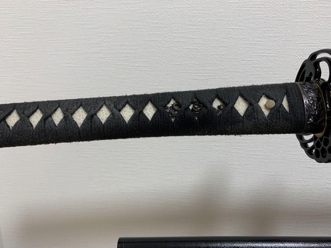 [Iaito Sword] Japanese Sword - Katana with Beautiful Large Wavy Hamon and Bo-hi