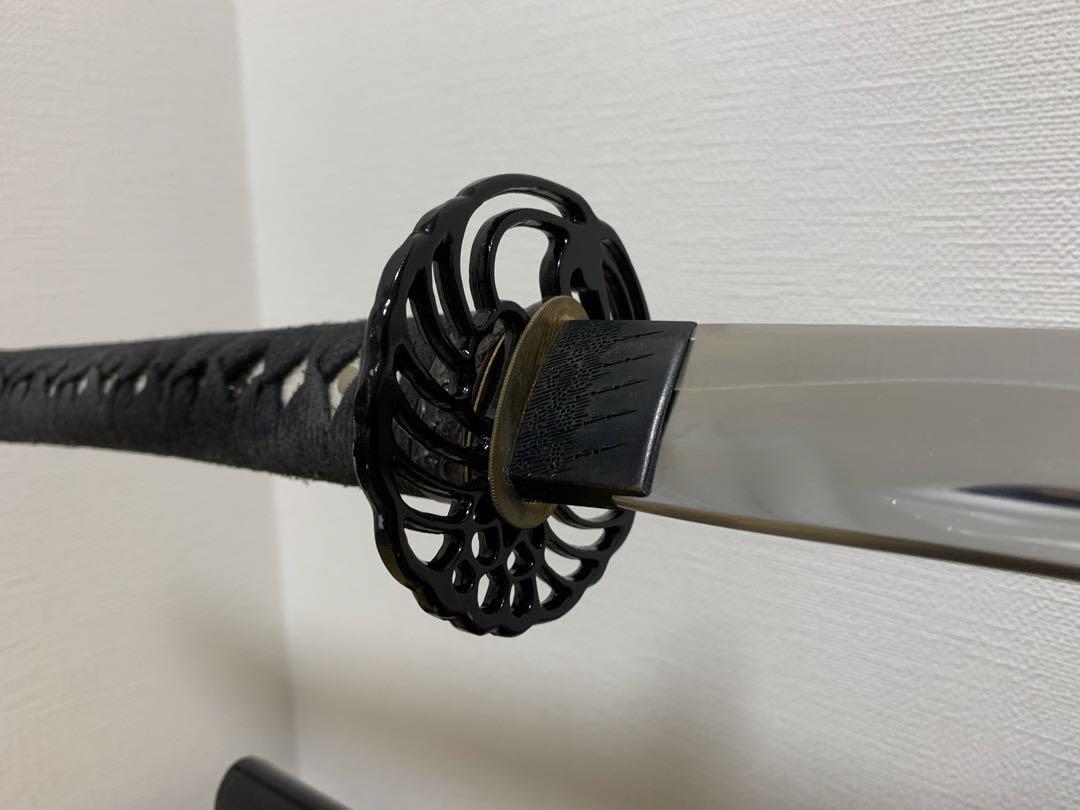 [Iaito Sword] Japanese Sword - Katana with Beautiful Large Wavy Hamon and Bo-hi