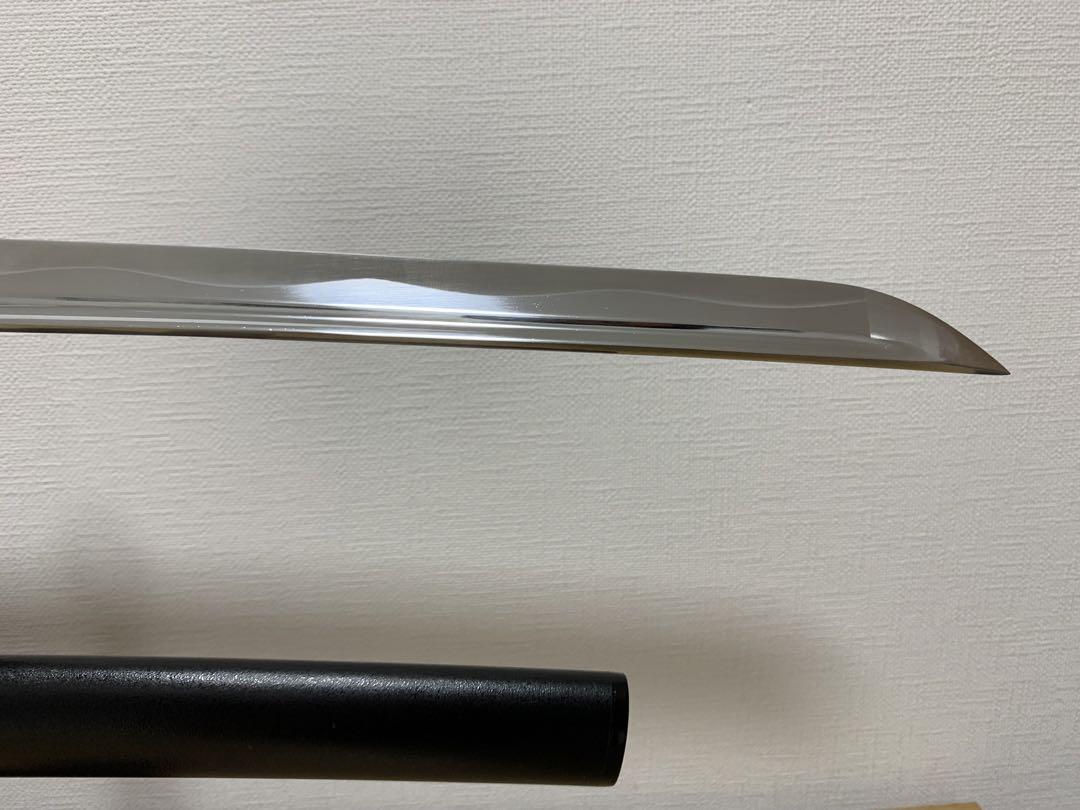 [Iaito Sword] Japanese Sword - Katana with Beautiful Large Wavy Hamon and Bo-hi